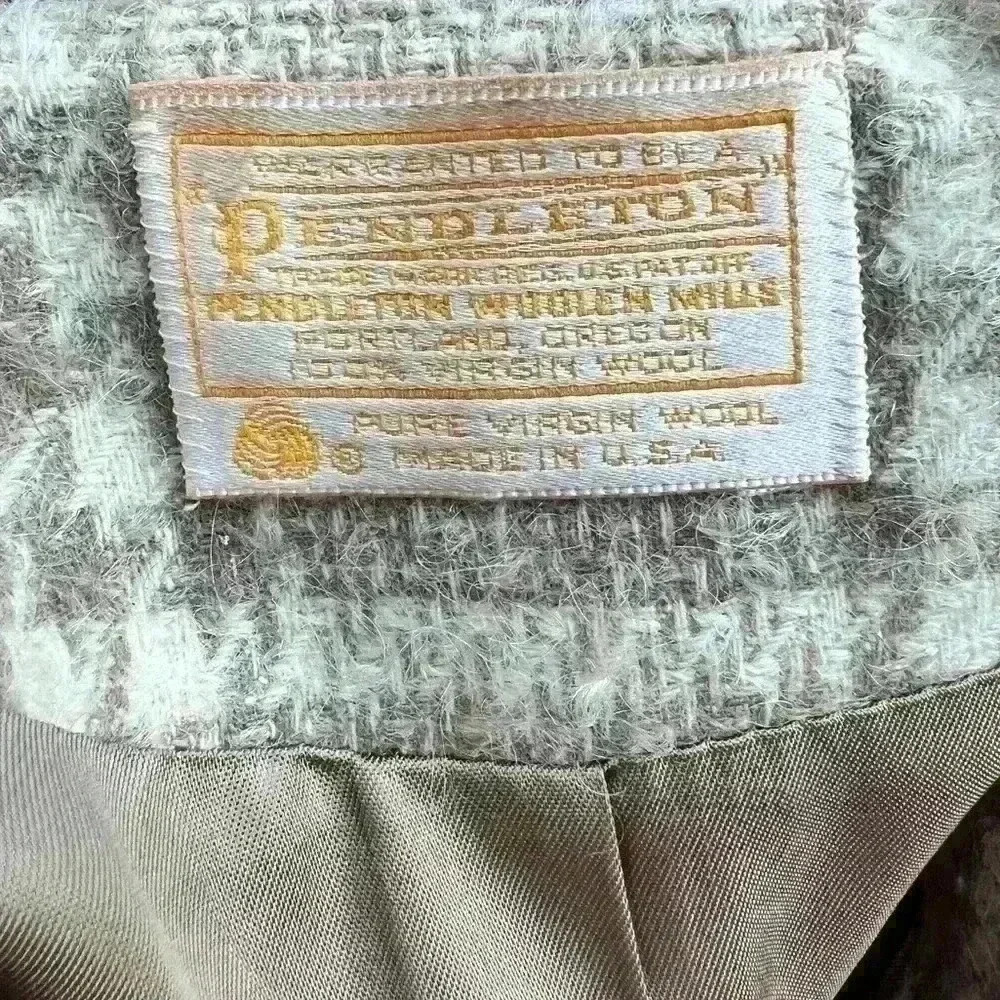 Pendleton Virgin Wool Plaid Houndstooth Blazer Ja… - image 2